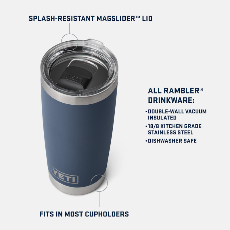 YETI Rambler® 20 oz Double-Wall Vacuum Insulated Tumbler – Whistle Workwear