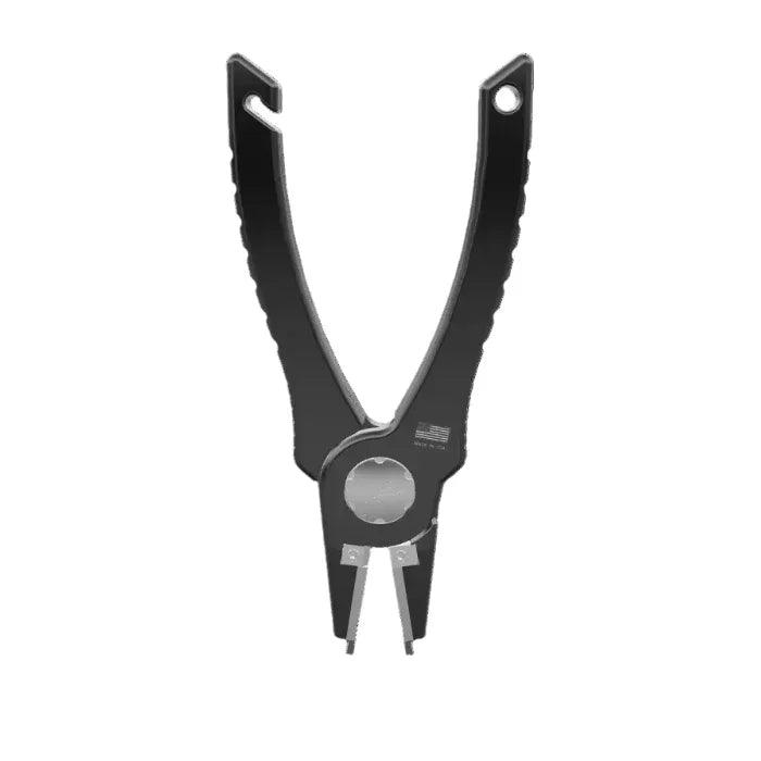 Abel pliers in Slate with spring-loaded handles, front view