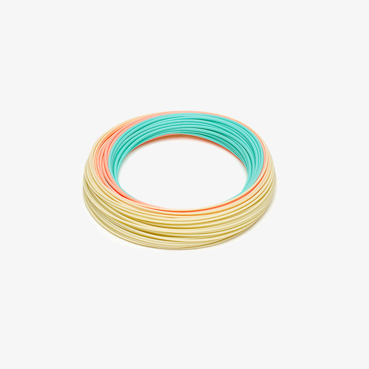 Coil of RIO Elite Flats Pro fly line in aqua