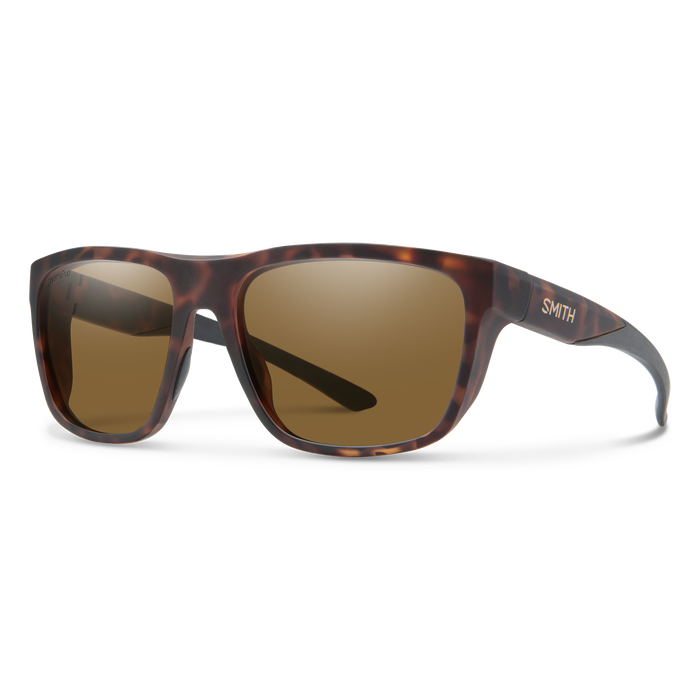 Smith Barra Matte Tortoise ChromaPop Glass Polarized Brown Lens Sunglasses