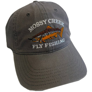 Mossy Creek Vintage 6 Panel Dark Grey - Mossy Creek Fly Fishing