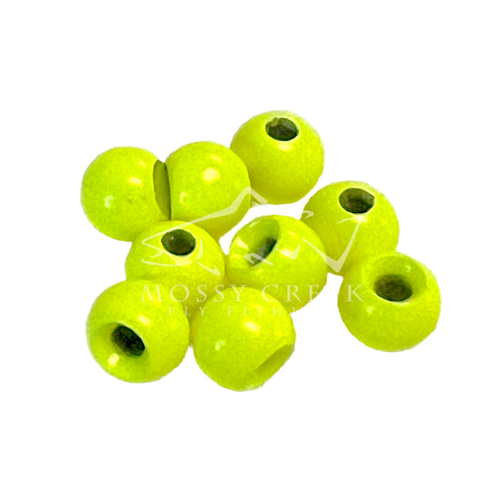Tungsten Beads Fl. Chartreuse, tungsten beads