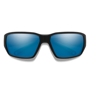 Smith Hookset Matte Black ChromaPop Glass Polarized Blue Mirror Lens Sunglasses - Mossy Creek Fly Fishing