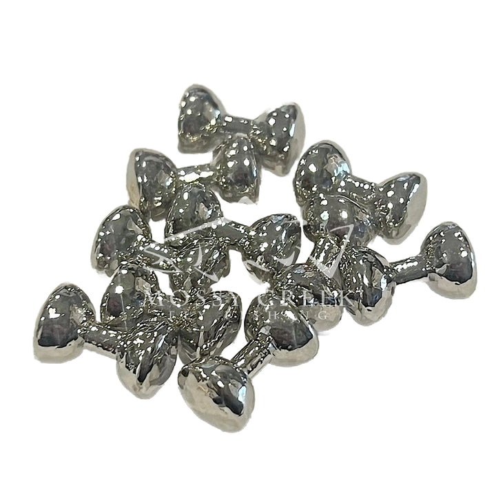 Nickel Plated Lead Dumbbell Eyes, nickel-plated lead