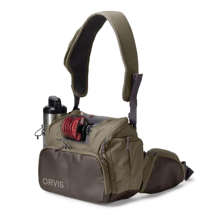 Orvis Guide Hip Pack, front view with shoulder strap