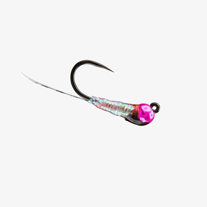 RIO Rain Drop Perdigon Pink Bead Pearl, perdigon nymph with tungsten bead