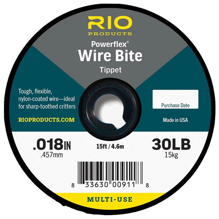 RIO Wire Bite tippet spool, 30 lb label