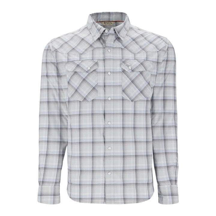 Simms Brackett LS Shirt in Aspen, front view