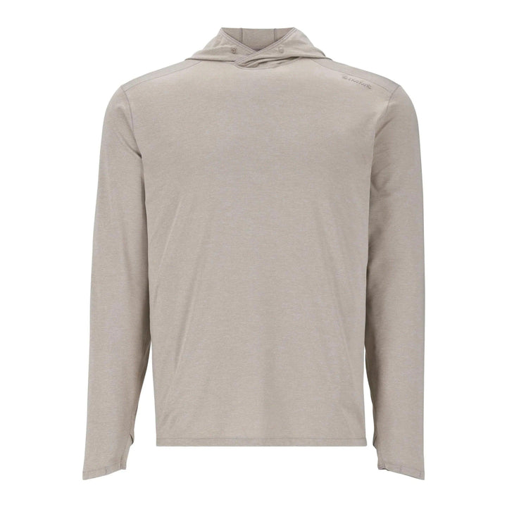 Simms SolarFlex Hoody in Dolomite Heather, front view