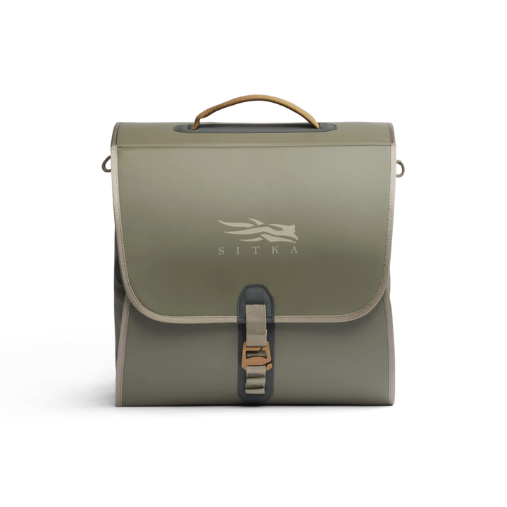 Sitka Wader Storage Bag in Bark Brown, closed bag straight-on view