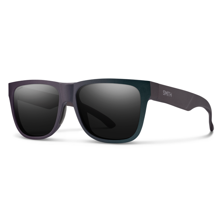 Smith Lowdown 2 sunglasses, Matte Fathom frame, ChromaPop Polarized Black lens, three-quarter view