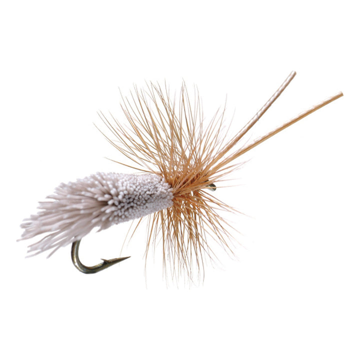 Umpqua Goddard Caddis dry fly with clipped deer hair body