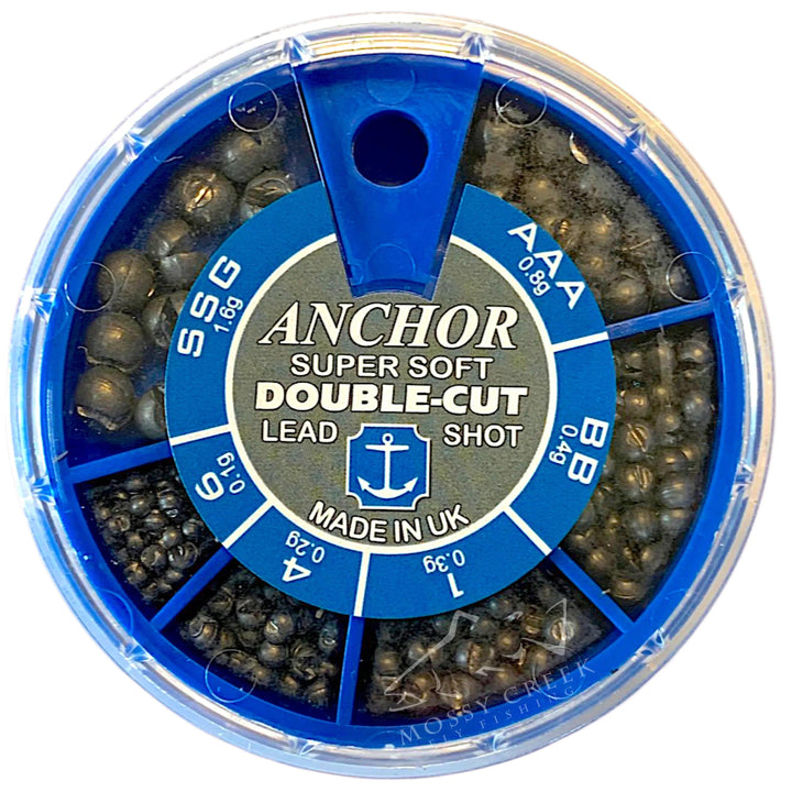 Anglers Image Anchor Big 6 Shot Selection, split shot dispenser