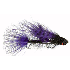 Galloup's Barred Mini Dungeon Black/Purple - Mossy Creek Fly Fishing
