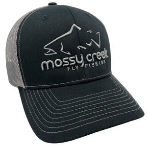 Mossy Creek Logo Trucker Black/Charcoal - Mossy Creek Fly Fishing