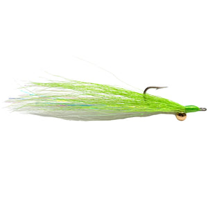 Clouser Minnow Chartreuse Over White - Mossy Creek Fly Fishing