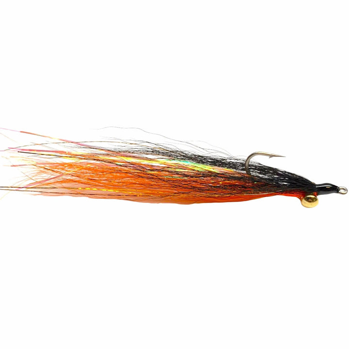 Clouser Minnow Black Over Orange, Clouser Minnow streamer by Mattioli Flies
