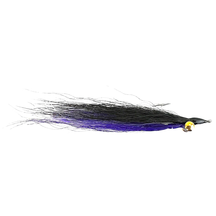 Clouser Minnow Black Over Purple, Clouser Minnow streamer by Mattioli Flies