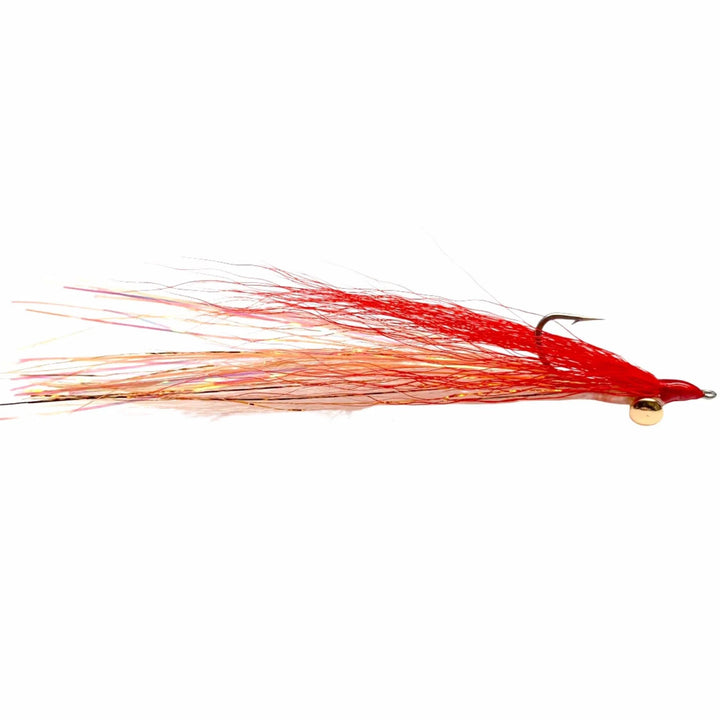 Clouser Minnow Red Over White, Clouser Minnow streamer by Mattioli Flies