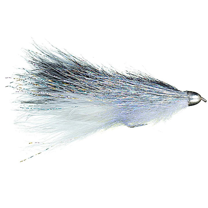 Coffey's Conehead Sparkle Minnow Smoke, streamer