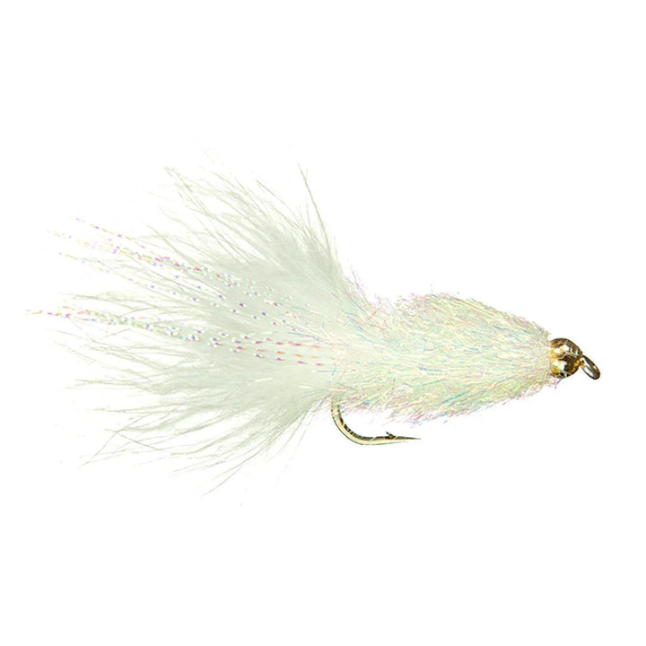 Coffey's Sparkle Minnow Pearl Gold, streamer