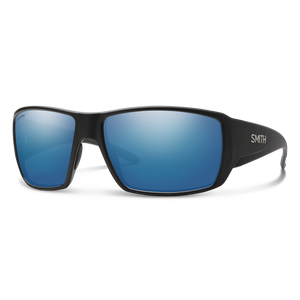 Smith Guides Choice Matte Black ChromaPop Glass Polarized Blue Mirror Sunglasses - Mossy Creek Fly Fishing