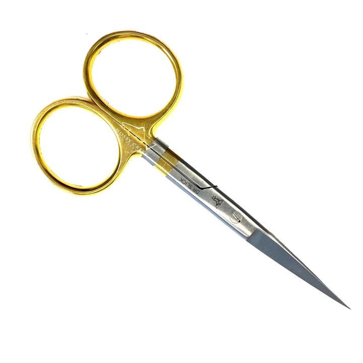 Dr. Slick 4 1/2" Hair Scissor, 4 1/2 inch scissor, gold loops, serrated blade