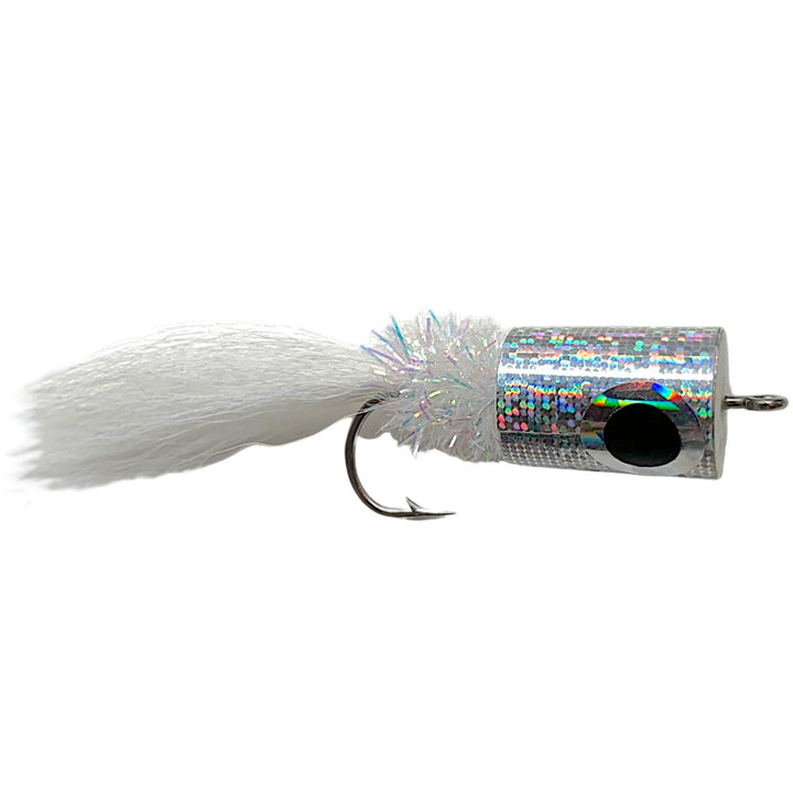Fulling Mill Banger Popper Silver, saltwater foam popper