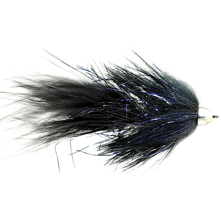 Fulling Mill Complex Twist Bugger Black, conehead bugger streamer