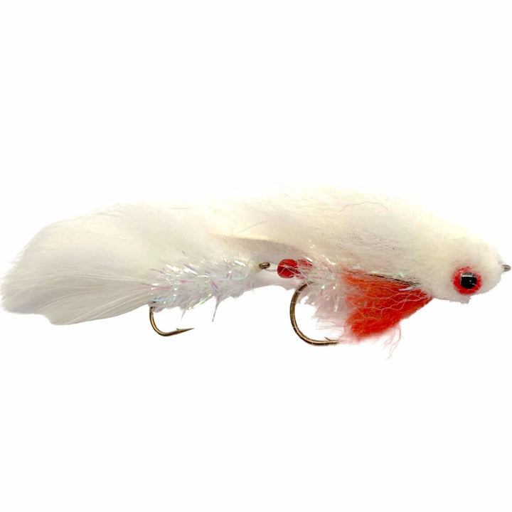 Galloup's Articulated Monkey White, articulated streamer