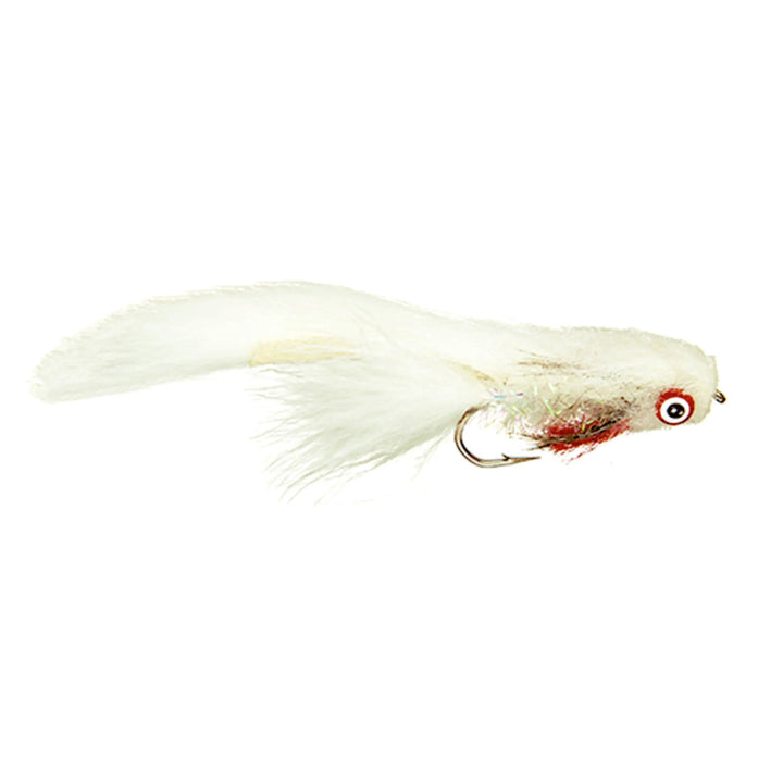 Galloup's Butt Monkey White, streamer