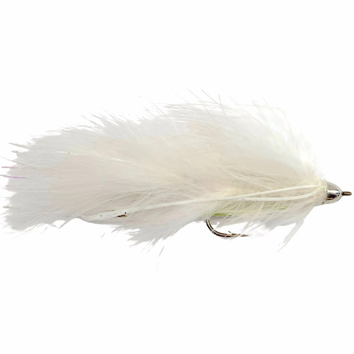 Galloup's Peanut Envy White, articulated streamer