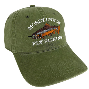 Mossy Creek Vintage 6 Panel Hat Light Olive - Mossy Creek Fly Fishing