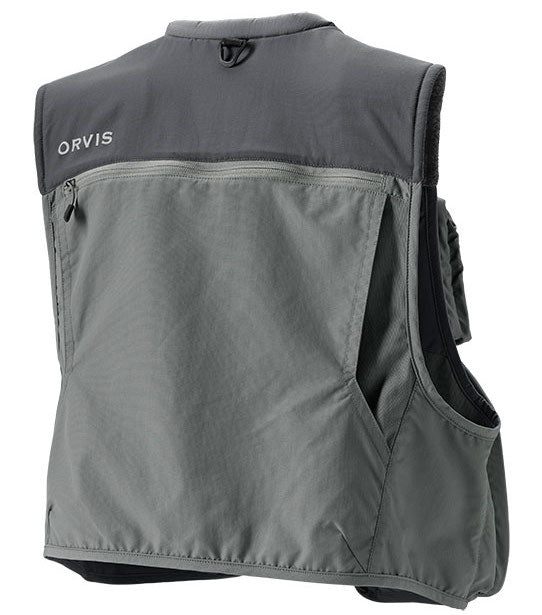 Orvis Men's Full Zip Large Gray Heather Fly Fishing Vest