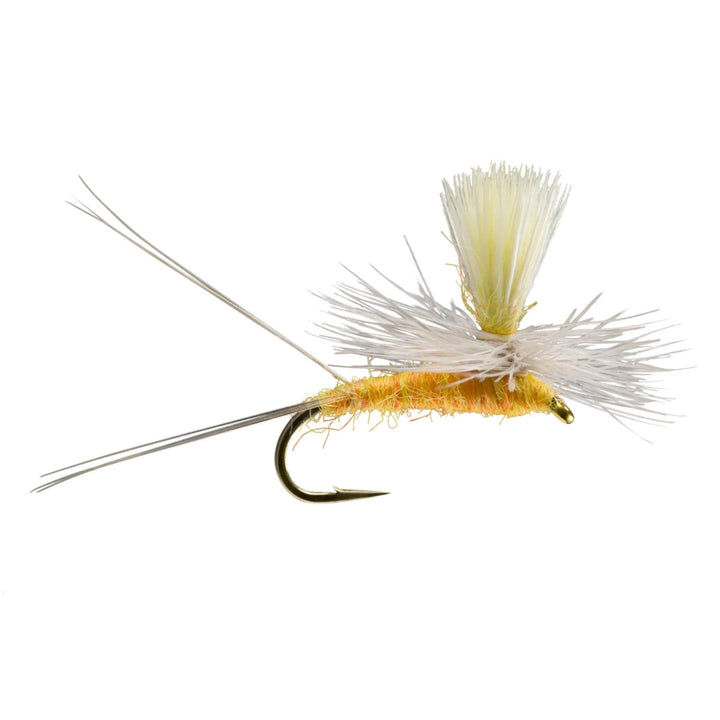 RIO Parachute Orange Sulphur, mayfly dry fly with parachute hackle and post