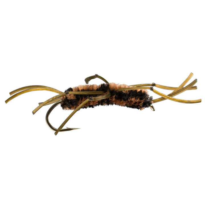 RIO Sili Leg Stone Coffee/Black, stonefly nymph with knotted rubber legs