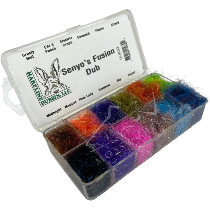 Senyo's Fusion Dubbing in Senyo's Fusion Dubbing Dispenser, blend of trilobal and Ice Dub fibers