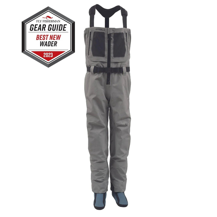 Skwala RS Wader, front view with Gear Guide award badge