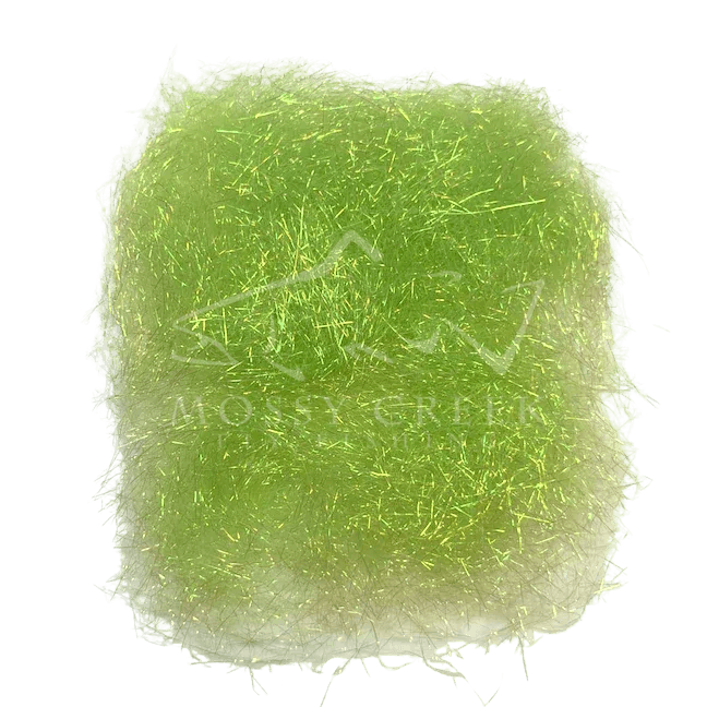 SLF Prism Dubbing in Caddis Green, dubbing