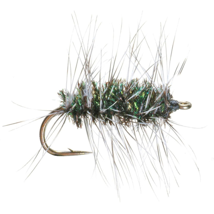 Umpqua Griffith's Gnat dry fly with grizzly hackle and peacock body
