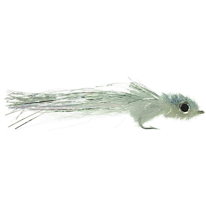 Umpqua Murdich Minnow Gray/White streamer with baitfish body and eyes