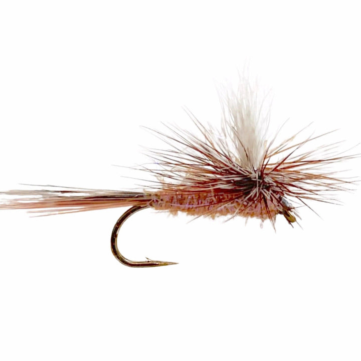 Umpqua Parachute UV Cinnamon dry fly with calf-tail post and parachute hackle