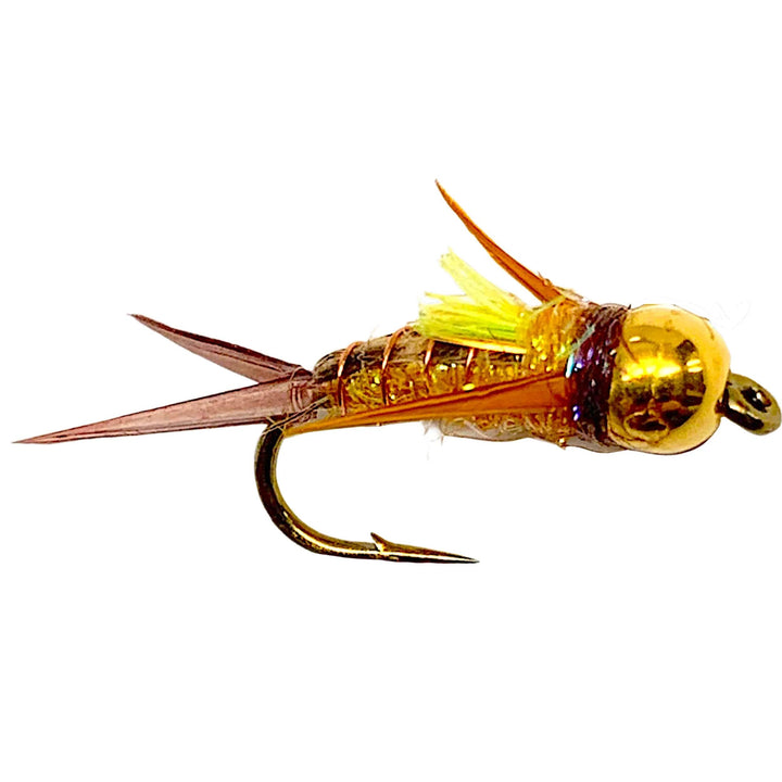 Umpqua Psycho Prince Orange Belly nymph with bead head and flashy body
