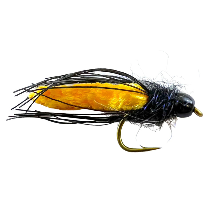 Umpqua Shagadelic Mop Rosenthal Cheeto nymph with mop body, UV collar and rubber legs