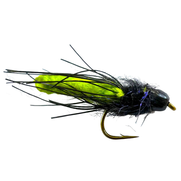 Umpqua Shagadelic Mop Rosenthal Green nymph with mop body, UV collar and rubber legs