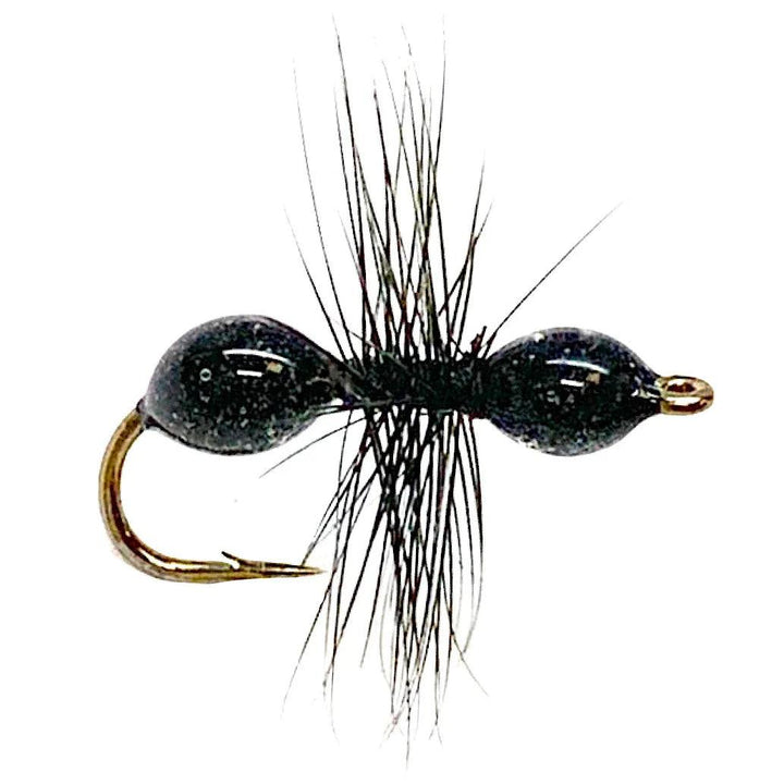 Umpqua Transparant Black fly with ant body