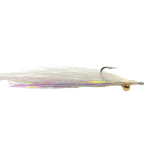 Clouser Minnow White Over White - Mossy Creek Fly Fishing