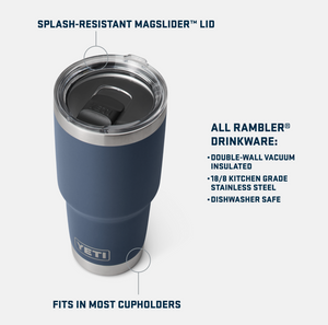 Yeti Rambler 30oz Tumbler High Desert Clay - Mossy Creek Fly Fishing