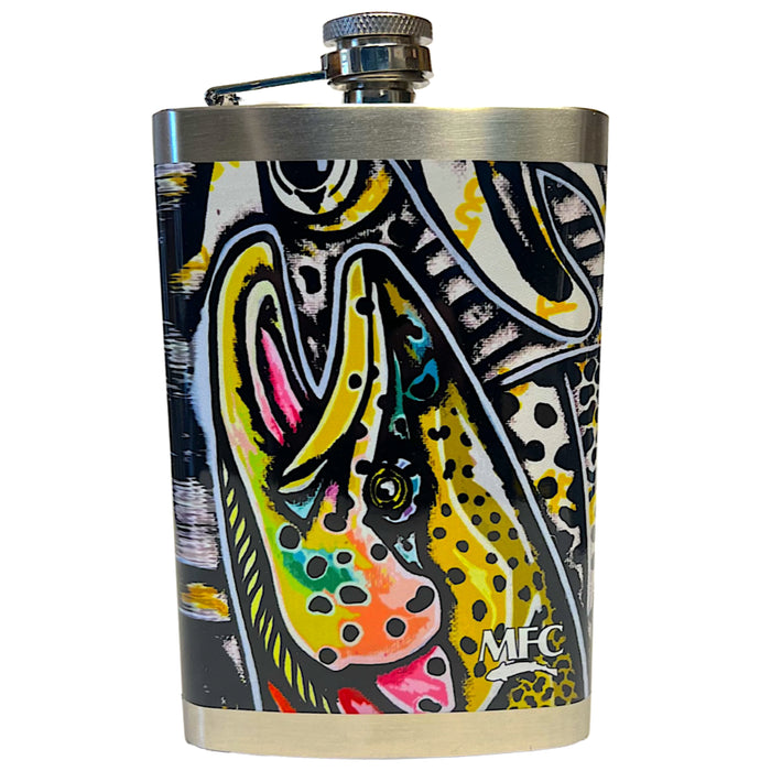 MFC Hip Flask Rainbow Graffiti