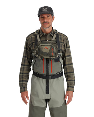 Simms Tributary Hybrid Chest Pack Basalt | Mossy Creek Fly Fishing